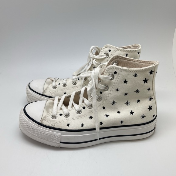 Converse Shoes - Converse Sneakers Womens 8 Chuck Taylor Crystal Stars Platform Hi A03724C Shoes